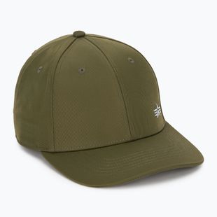 Alpha Industries Metal Label men's baseball cap dark olive
