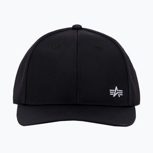Alpha Industries Metal Label rep black/metalsilver baseball cap
