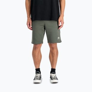 Men's Alpha Industries Basic Small Logo II dark olive shorts
