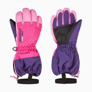 Children's Ski Gloves ZIENER Levio As Minis dark purple