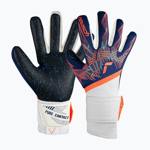 Reusch Pure Contact Fusion premium blue/electric orange/black goalie gloves