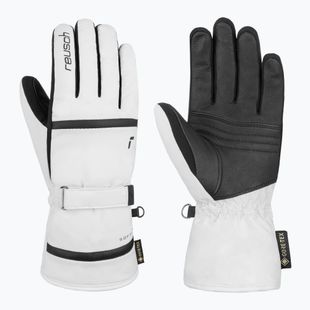 Women's ski gloves Reusch Alison Gore-Tex white/black
