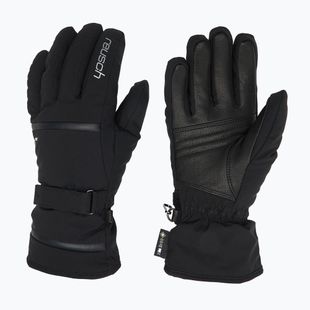 Women's ski gloves Reusch Alison Gore-Tex black/silver