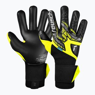 Reusch Attrakt Gold X NC Gravity safety goalkeeper gloves yellow/silver/black