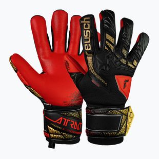 Reusch Attrakt Freegel Silver black/gold/fiery red goalkeeper gloves