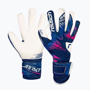 Reusch Attrakt RE:GRIP blue/pink/white goalkeeper gloves