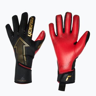 Reusch Fastgrip Gold X GluePrint goalkeeper gloves black/gold/fiery red