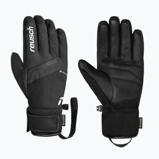 Men's ski gloves Reusch Booster Gore-Tex black/white