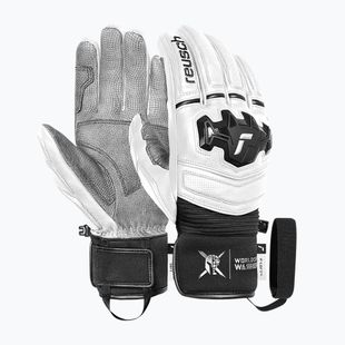 Ski gloves Reusch Champ white / black