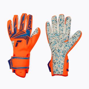 Goalkeeper gloves Reusch Attrakt Freegel Fusion shocking orange/blue