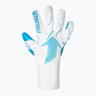 Goalkeeper gloves Reusch Fastgrip Aqua white/aqua blue