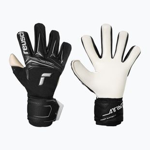 Goalkeeper gloves Reusch Attrakt Gold X NC Finger Support black/white