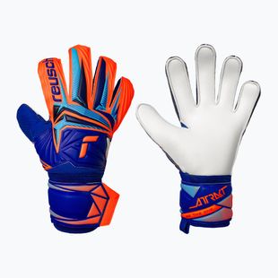 Goalkeeper gloves Reusch Attrakt Solid sharp blue/shocking orange