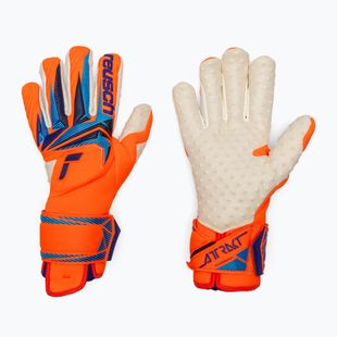Goalkeeper gloves Reusch Attrakt SpeedBump Guardian shocking orange/blue