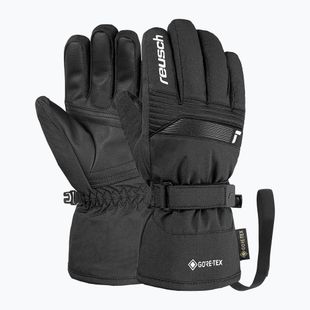 Children's ski gloves Reusch Rocket GORE-TEX black/white