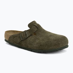 Slides BIRKENSTOCK Boston Suede Leather thyme