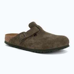 Slides BIRKENSTOCK Boston Suede Leather thyme