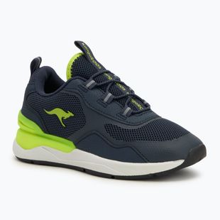 KangaROOS KD-Road dark navy/lime children's shoes