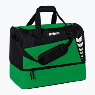 Training bag ERIMA Six Wings Sports Bag With Bottom Compartment 94,5 l emerald/black