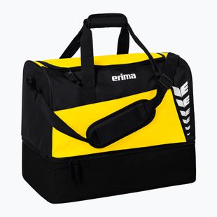 Training bag ERIMA Six Wings Sports Bag With Bottom Compartment 35 l yellow/black