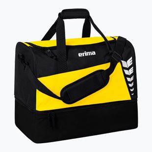Training bag ERIMA Six Wings Sports Bag With Bottom Compartment 60 l yellow/black