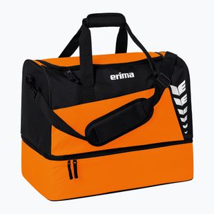 Training bag ERIMA Six Wings Sports Bag With Bottom Compartment 60 l orange/black