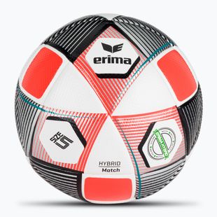 ERIMA Hybrid Match silver/fiery-coral football size 5
