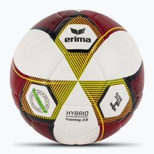 ERIMA Hybrid Training 2.0 red/lime football size 4