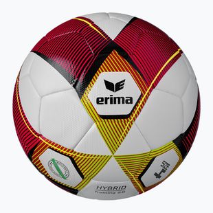 ERIMA Hybrid Training 2.0 red/lime football size 4