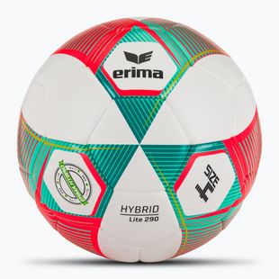 ERIMA Hybrid Lite 290 flery-coral/petrol size 4 football