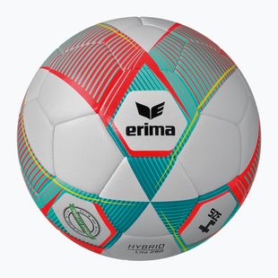 ERIMA Hybrid Lite 290 flery-coral/petrol size 4 football