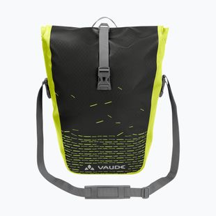 VAUDE Aqua Back Print Single 24 l black/ bright green bicycle panniers for racks