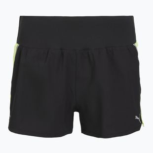 Women's running shorts Puma Run Lite Woven Ultra Shorts black/neon