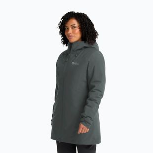 Women's rain jacket Jack Wolfskin Heidelstein Ins slate green