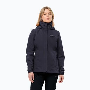 Jack Wolfskin Stormy Point 2L women's rain jacket graphite