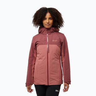 Jack Wolfskin women's 3-in-1 jacket Hunberg mineral red