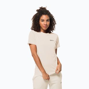 Jack Wolfskin Essential women's trekking t-shirt panna cotta