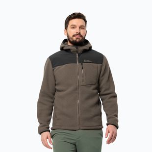 Jack Wolfskin men's fleece jacket Kammweg Pile Fz cold coffee