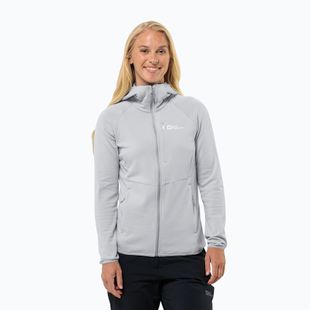 Jack Wolfskin women's fleece jacket Kolbenberg Hooded Fz cool grey