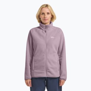Women's fleece sweatshirt Jack Wolfskin Moonrise Full Zip wild blossom