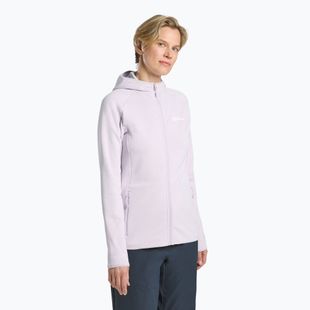 Women's hoodie Jack Wolfskin Baiselberg Hooded FZ pale lavendar