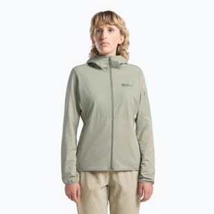 Women's fleece top Jack Wolfskin Prelight Trail Hoody mint leaf