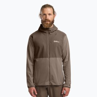 Men's trekking sweatshirt Jack Wolfskin Prelight Trail Hoody cold coffee