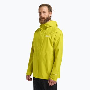 Men's rain jacket Jack Wolfskin Prelight 2.5L LT chartreuse