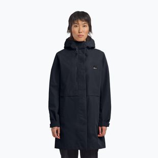 Jack Wolfskin Terraview 2L dark navy women's rain coat