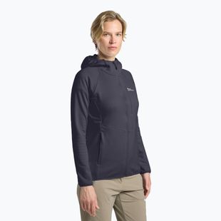 Women's fleece top Jack Wolfskin Kolbenberg Hooded Full Zip graphite