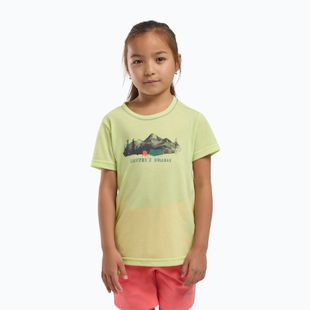 Children's T-shirt Jack Wolfskin Hiking Graphic T print cool matcha