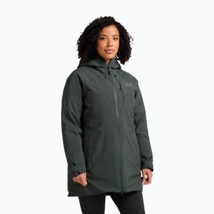 Women's down jacket Jack Wolfskin Icecape 2L Down Ins Rds slate green
