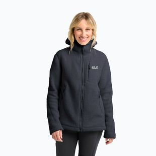 Women's fleece sweatshirt Jack Wolfskin Cradle Mountain Pile Full Zip phantom