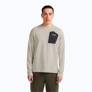 Men's longsleeve Jack Wolfskin Prelight Trail Crew pale sand